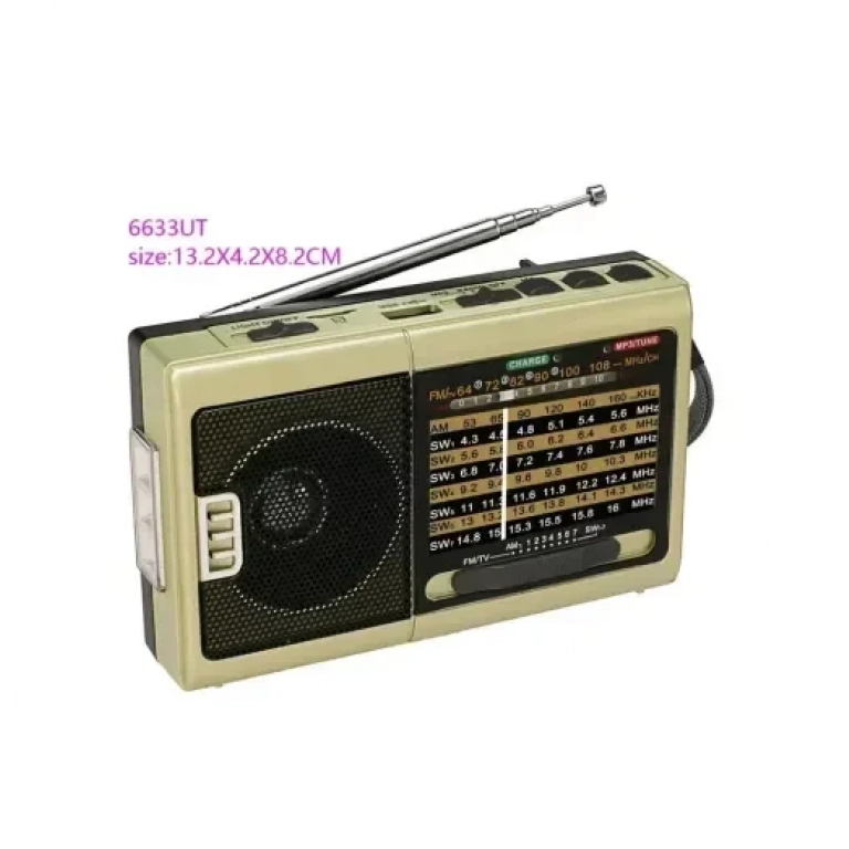 Φορητό ραδιόφωνο mp3 player & ασύρματη σύνδεση RS-6633UT χρυσό