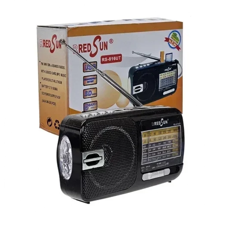 Φορητό ραδιόφωνο mp3 player & ασύρματη σύνδεση RS-816UT μαύρο