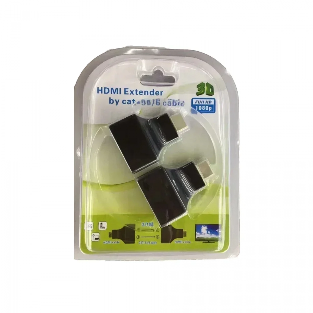 HDMI extender μέσω καλωδίου UTP CAT-5e/6 έως 30 μέτρα OEM