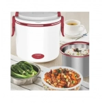 Hoomei HM-5650R Δοχείο Φαγητού Inox 0.7L, 171x157x154mm με Ισχύ 40W σε κόκκινο - Image 3