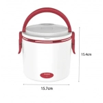 Hoomei HM-5650R Δοχείο Φαγητού Inox 0.7L, 171x157x154mm με Ισχύ 40W σε κόκκινο - Image 4