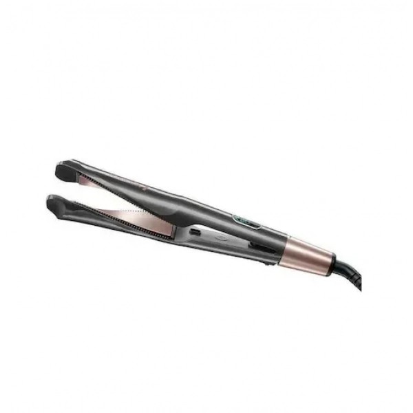 Ισιωτική πρέσα & ψαλίδι μαλλιών 2 σε 1 Curl and Straight - Rose Gold