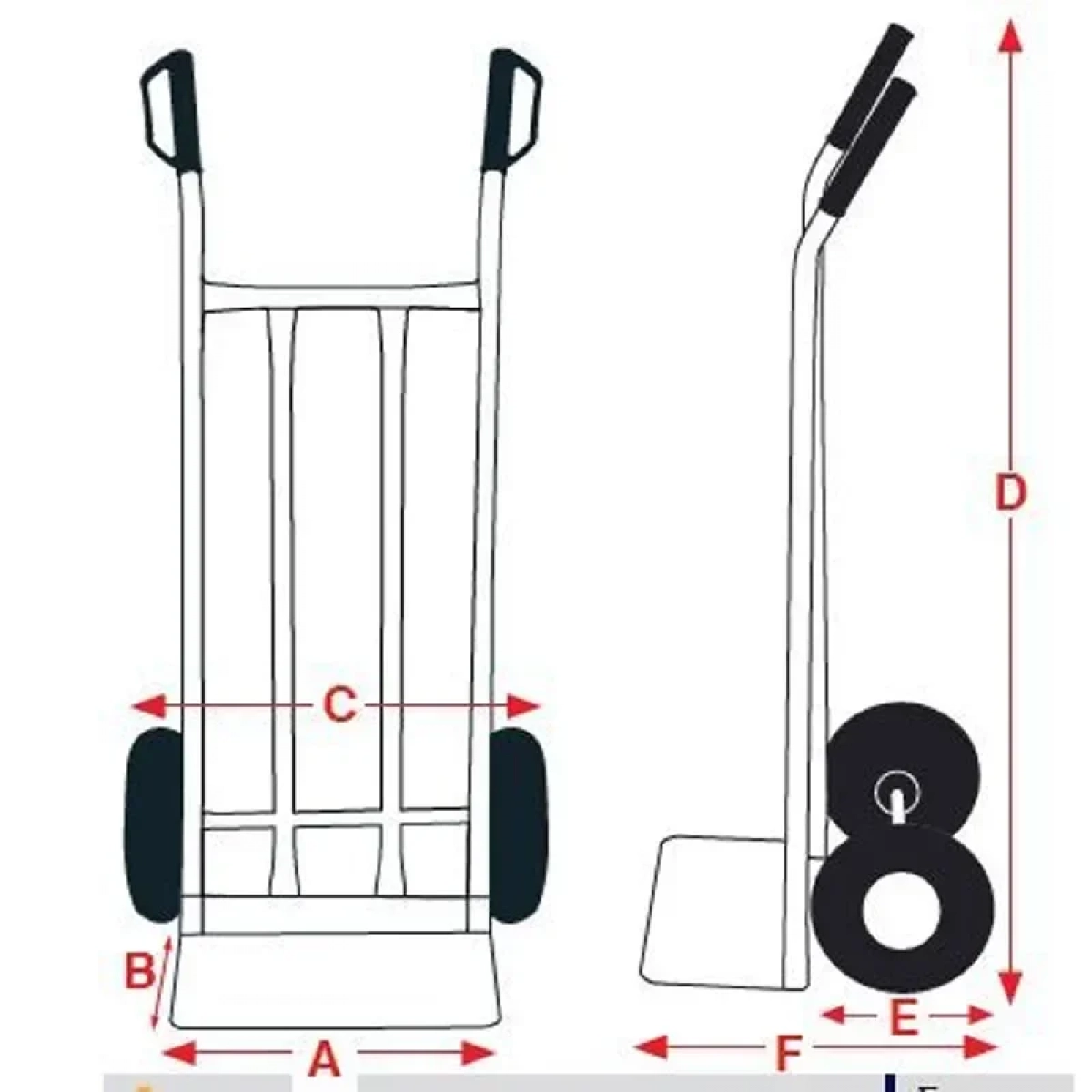 Καρότσι αλουμινίου τηλεσκοπικό 80KG KEV-YL01