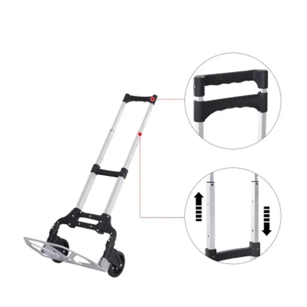 Καρότσι αλουμινίου τηλεσκοπικό 80KG KEV-YL01