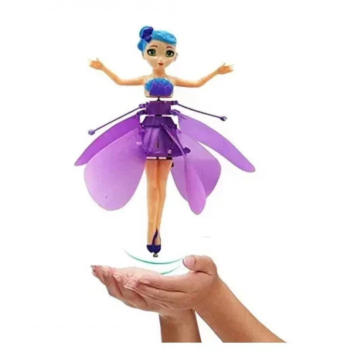 Κούκλα ιπτάμενη νεράιδα Beautiful Flying Fairy Doll Μωβ - Image 2