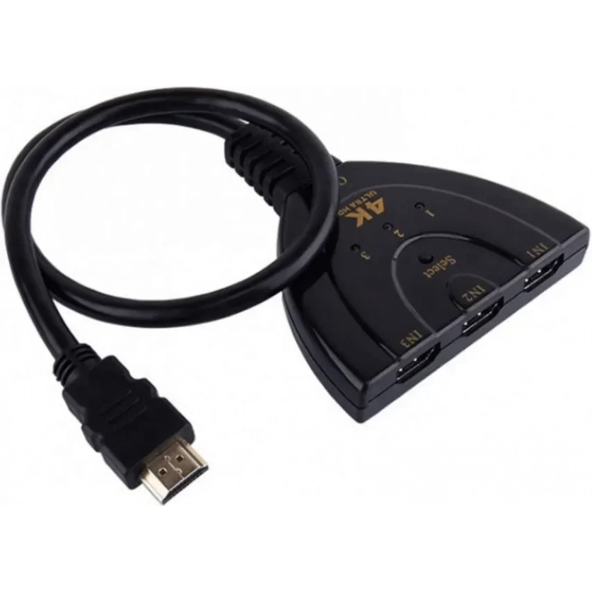 Μετατροπέας 4Κ HDMI switch 3 θύρες σε 1 Andowl Q-HD30 μαύρο - Image 2
