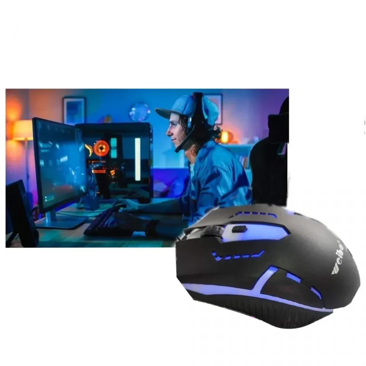 Ποντίκι Gaming RGB Weibo M39 - Μαύρο - Photo2