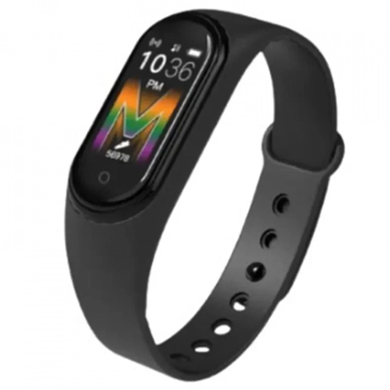 Q-SH5 Activity Tracker με Παλμογράφο Μαύρο