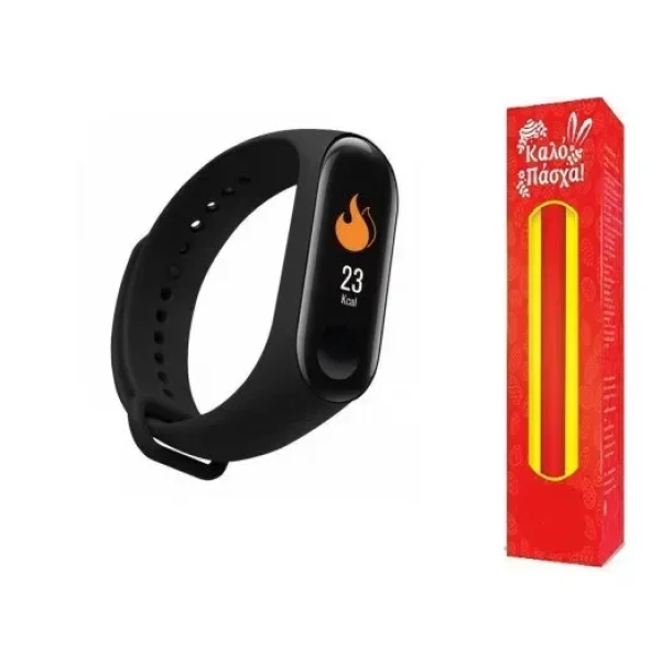 Smart Bracelet Μ3 μαύρο και ΔΩΡΟ η λαμπάδα