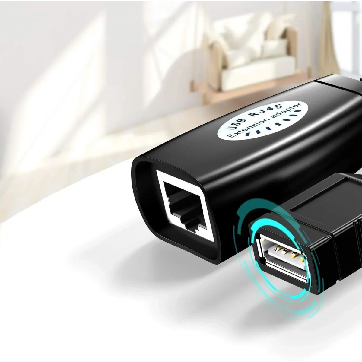 USB RJ45 καλώδιο επέκτασης Cable Extension Cable Connector Adapter - Image 4