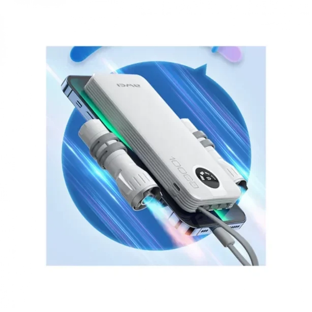Awei P134K Power Bank 20000mAh με Θύρα USB-A και Θύρα USB-C Μαύρο - Image 4