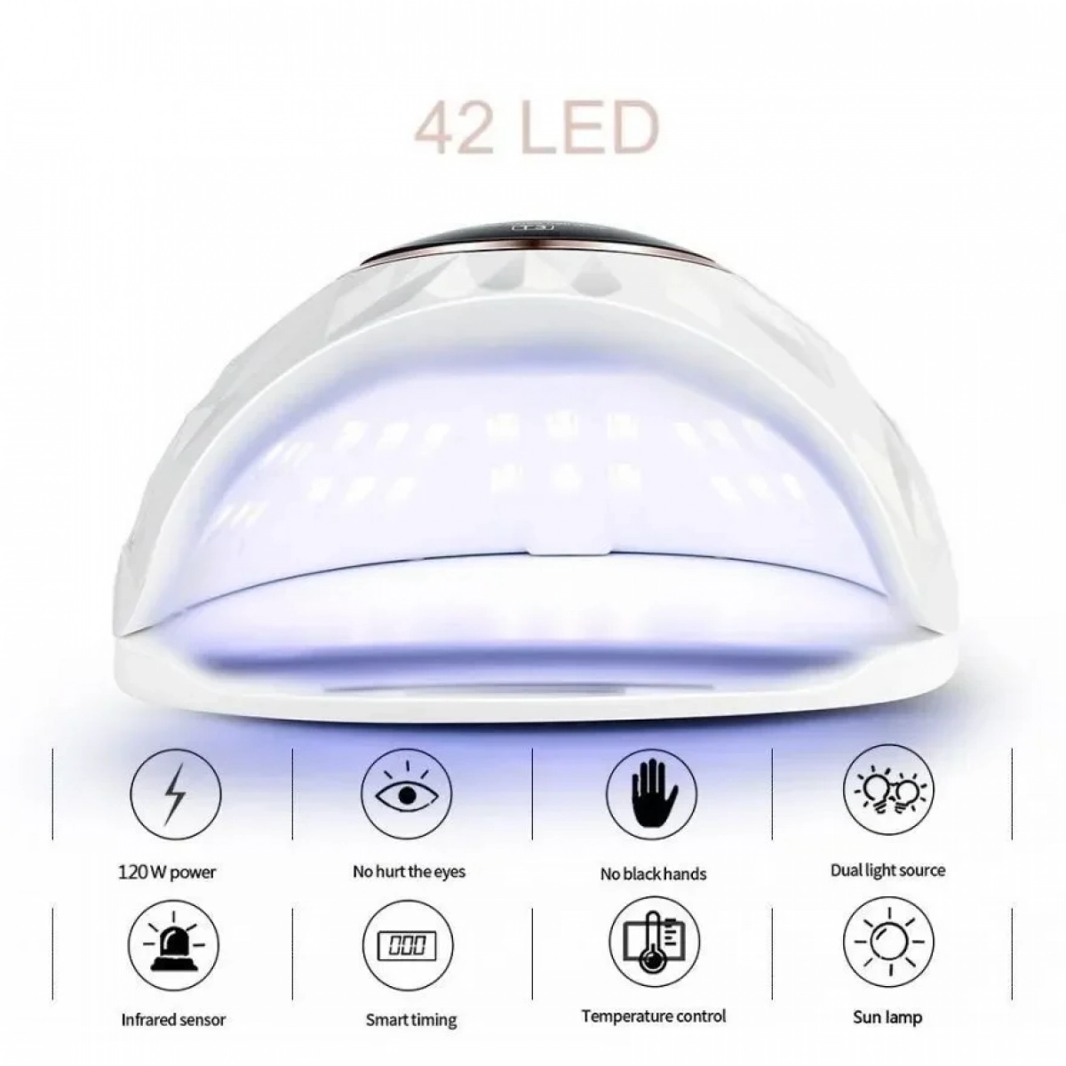 Επαγγελματικό Φουρνάκι Νυχιών T3 120Watt UV-LED Silver