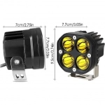 Προβολάκι LED Ομίχλης 3000K F150 12V 4500Lumens 1 τμχ
