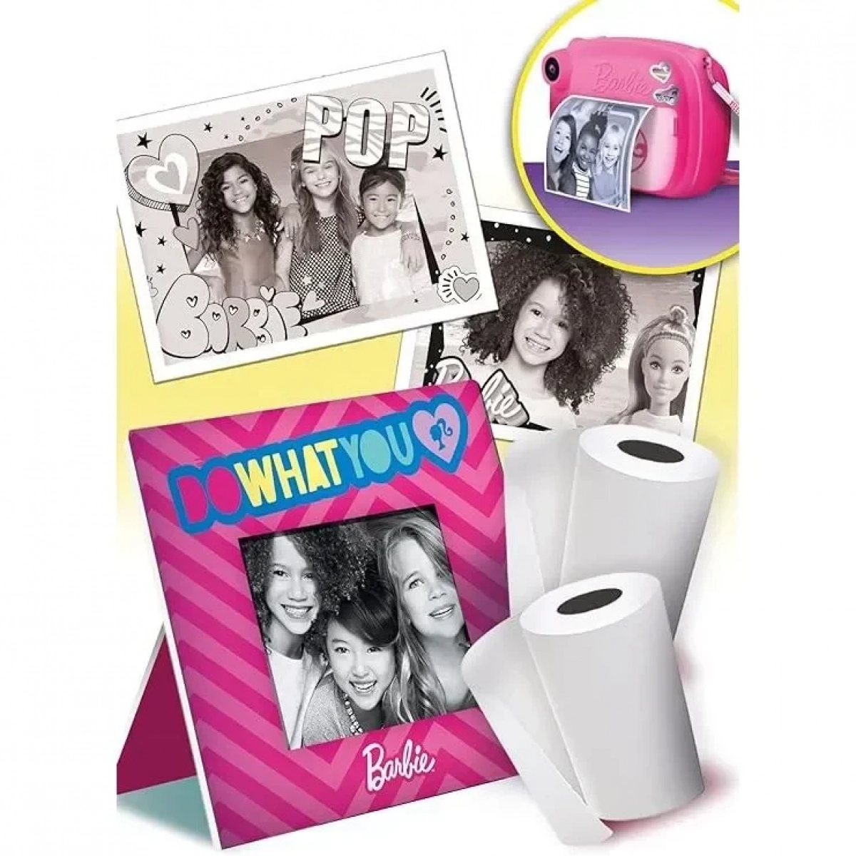 Ανταλλακτικό Refill 2 Ρολά Χαρτί για την Instant Φωτογραφική Μηχανή Barbie Print Cam 97968 Lisciani
