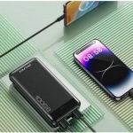 Power Bank 10000mAh με 2 Θύρες USB-A και Θύρα USB-C Μαύρο Awei P37K