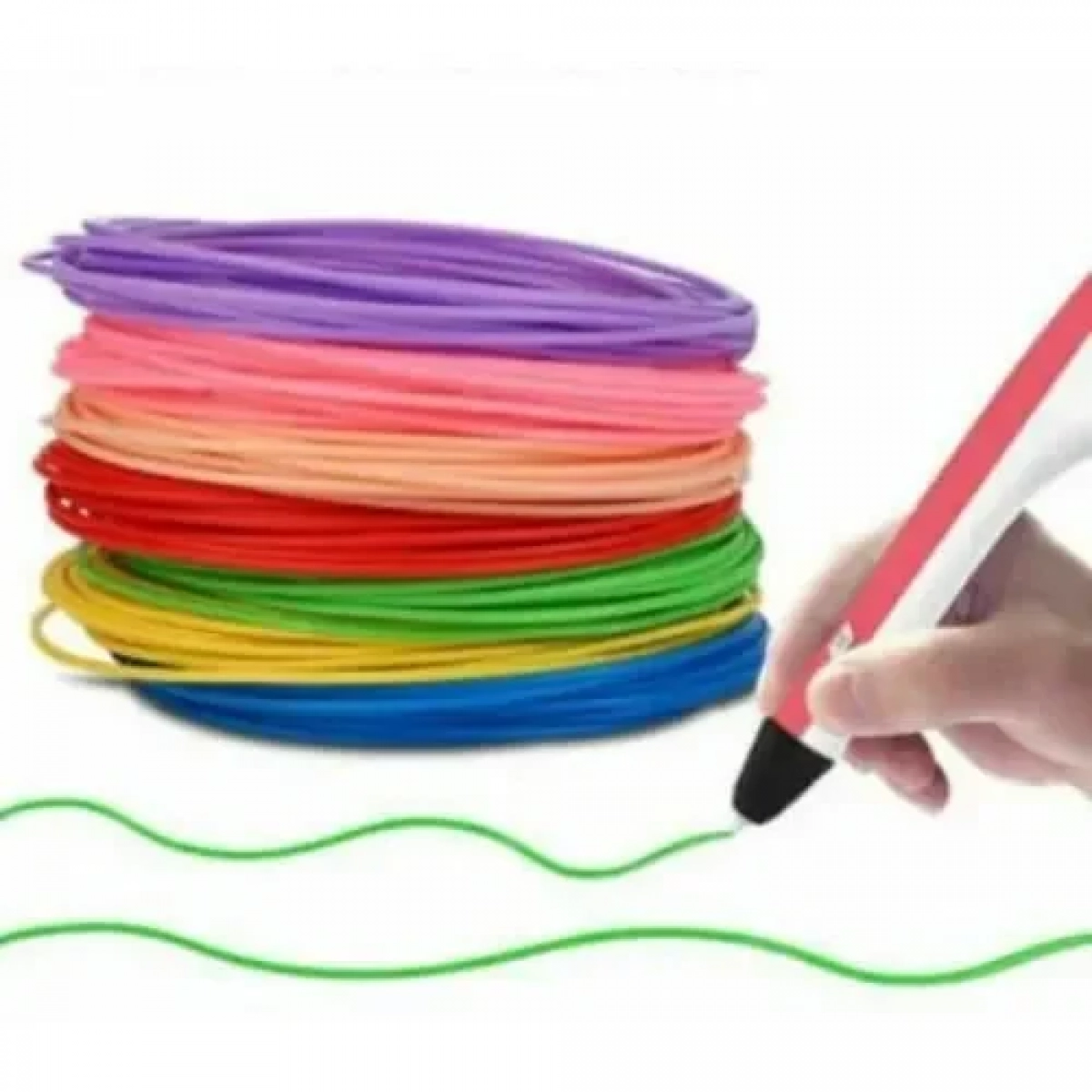 10τμχ PLA Νήματα για 3D Pen Χρωματιστά - Ανταλλακτικά Τρισδιάστατης Εκτύπωσης