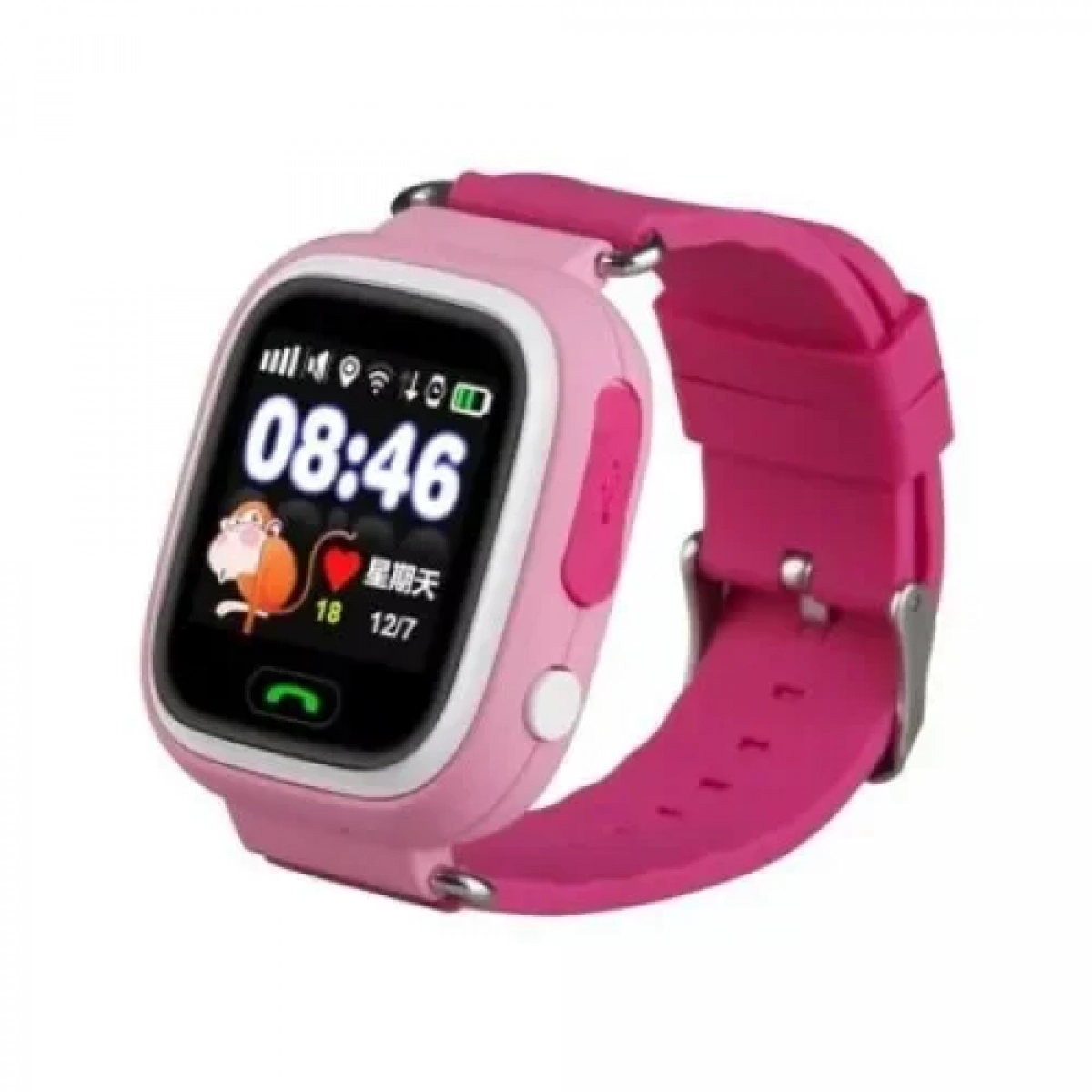 Smartwatch TD-02 1.22" με GPS, ροζ