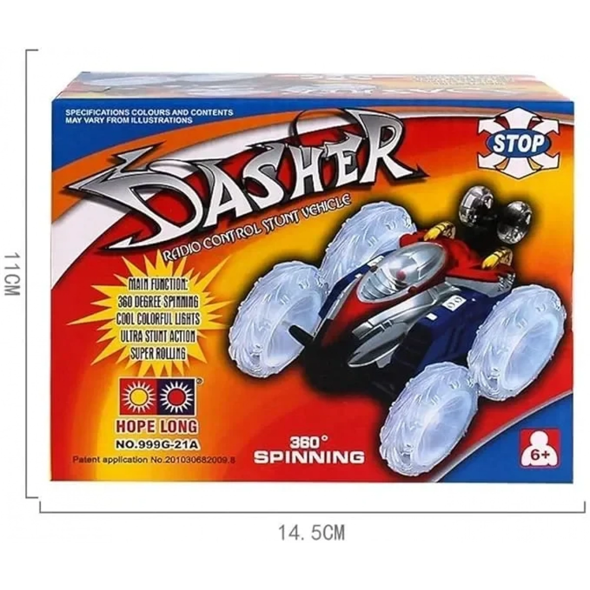 Τηλεκατευθυνόμενο αυτοκίνητο DASHER LED Toy Car με τηλεχειριστήριο