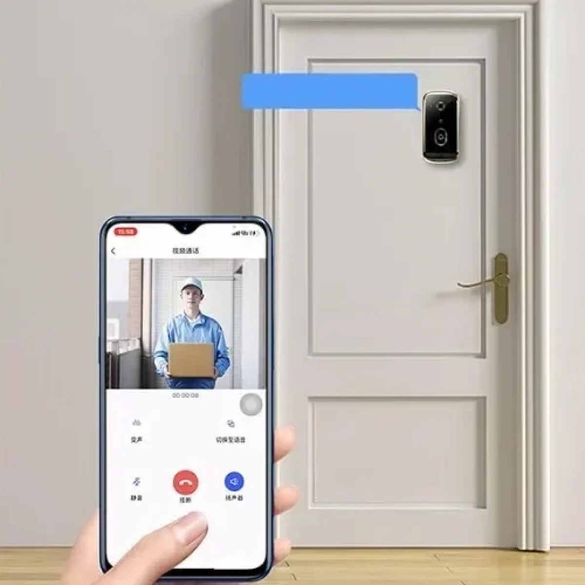 Έξυπνη κάμερα κουδουνιού X10 ασύρματη με κουδούνι πόρτας