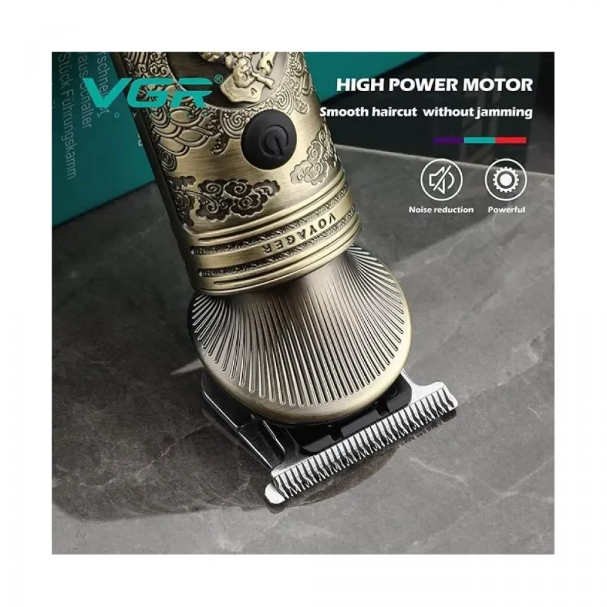 Επαναφορτιζόμενη Κουρευτική Μηχανή VGR 6in1 Grooming Kit V-106 χρυσή