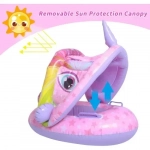 Σωσίβιο Swimtrainer με Μήκος 70εκ. και Σκίαστρο Μωβ Unicorn