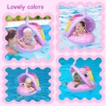 Σωσίβιο Swimtrainer με Μήκος 70εκ. και Σκίαστρο Μωβ Unicorn