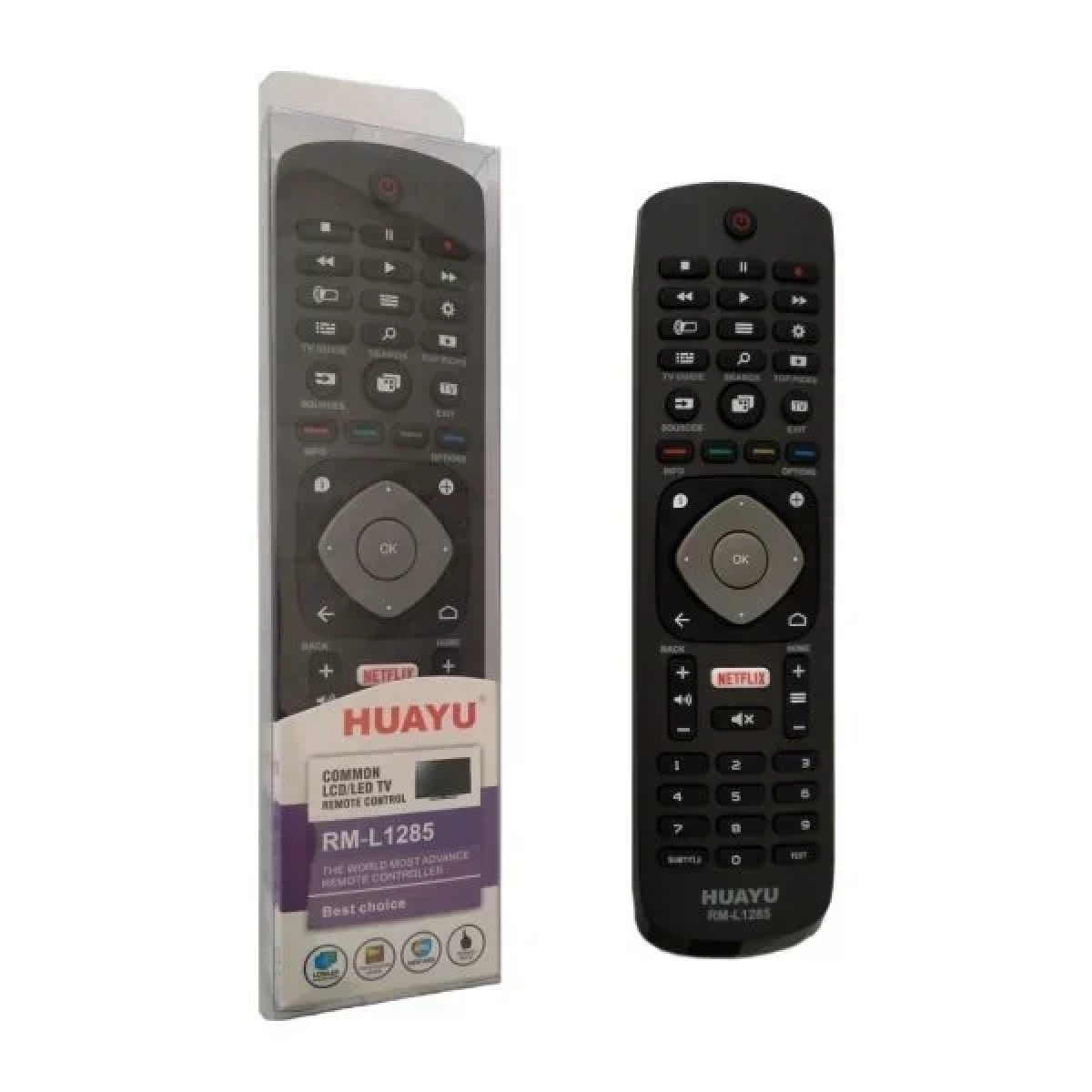 Huayu Συμβατό Τηλεχειριστήριο RM-L1285 για Τηλεοράσεις Philips