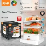 RAF Ατμομάγειρας 12.0L με 3 επίπεδα (R-5238) λευκό