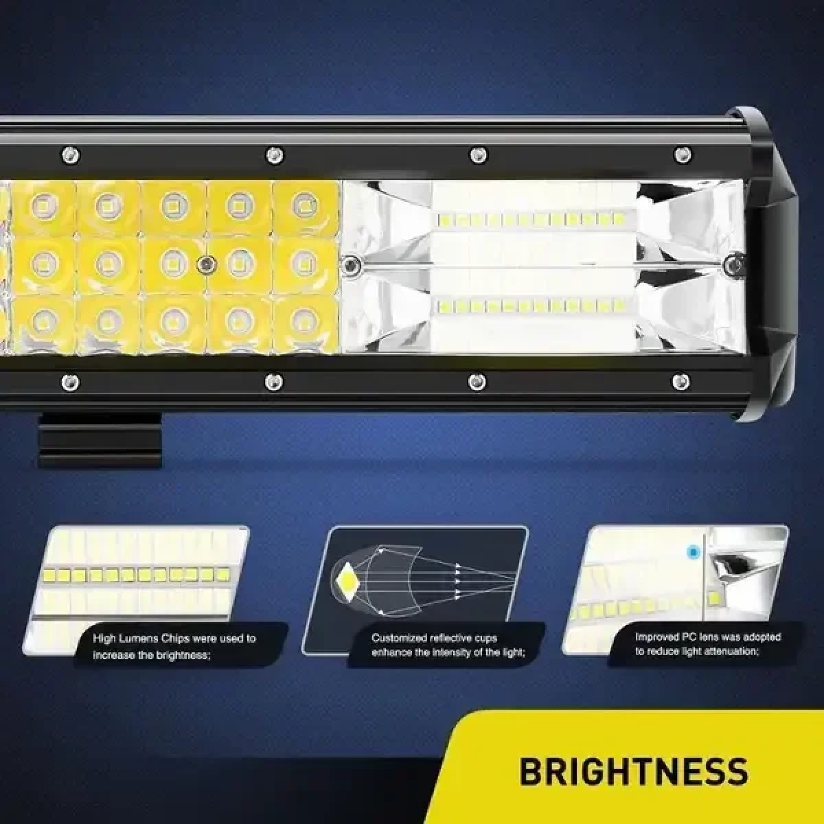 Αδιάβροχη μπάρα φωτισμού LED 360W 10-30V ΟΕΜ