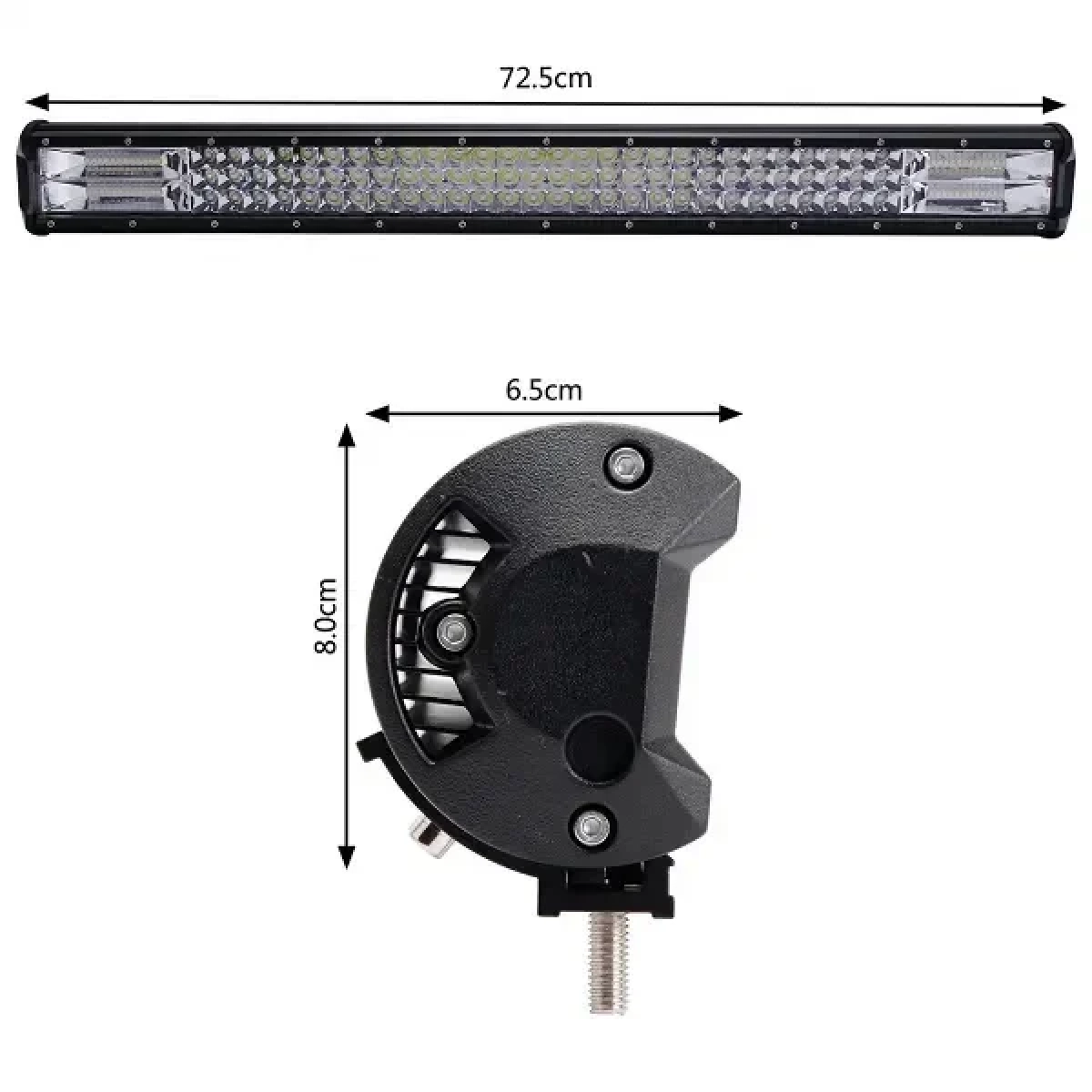Αδιάβροχη μπάρα φωτισμού LED 396W 12v-24v ΟΕΜ