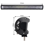Αδιάβροχη μπάρα φωτισμού LED 396W 12v-24v ΟΕΜ