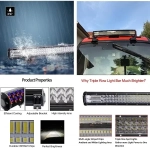 Αδιάβροχη μπάρα φωτισμού LED 396W 12v-24v ΟΕΜ