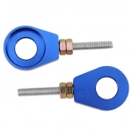 Ανταλλακτικός ρυθμιστής αλυσίδας μοτοσυκλέτας 2 τεμάχια μπλε
