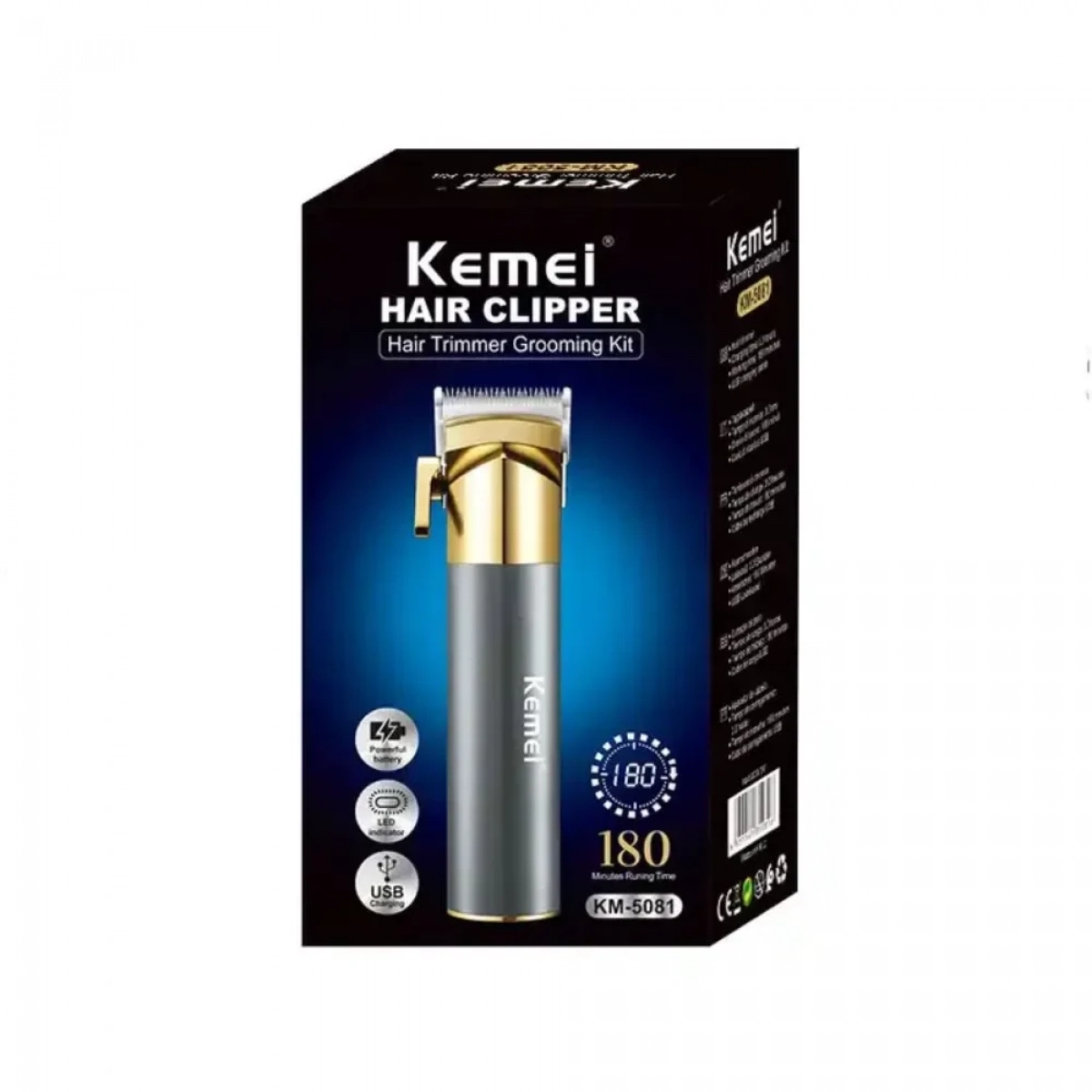 Επαναφορτιζόμενη Κουρευτική Μηχανή Kemei KM-5081 - Photo6