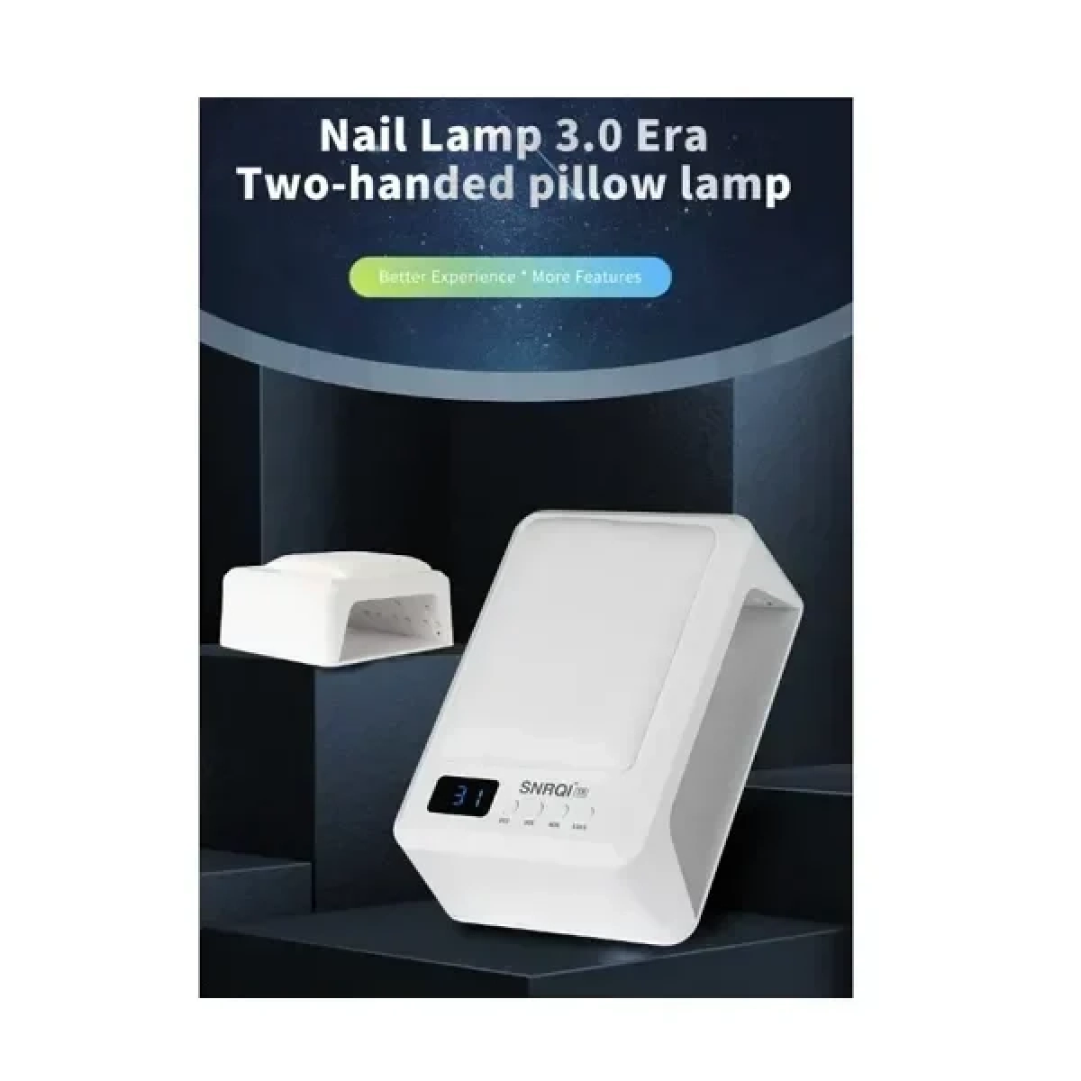 Επαγγελματική Λάμπα LED UV 72W & Μαξιλαράκι Χεριών 2 σε 1 SUN - T8 - Image 5