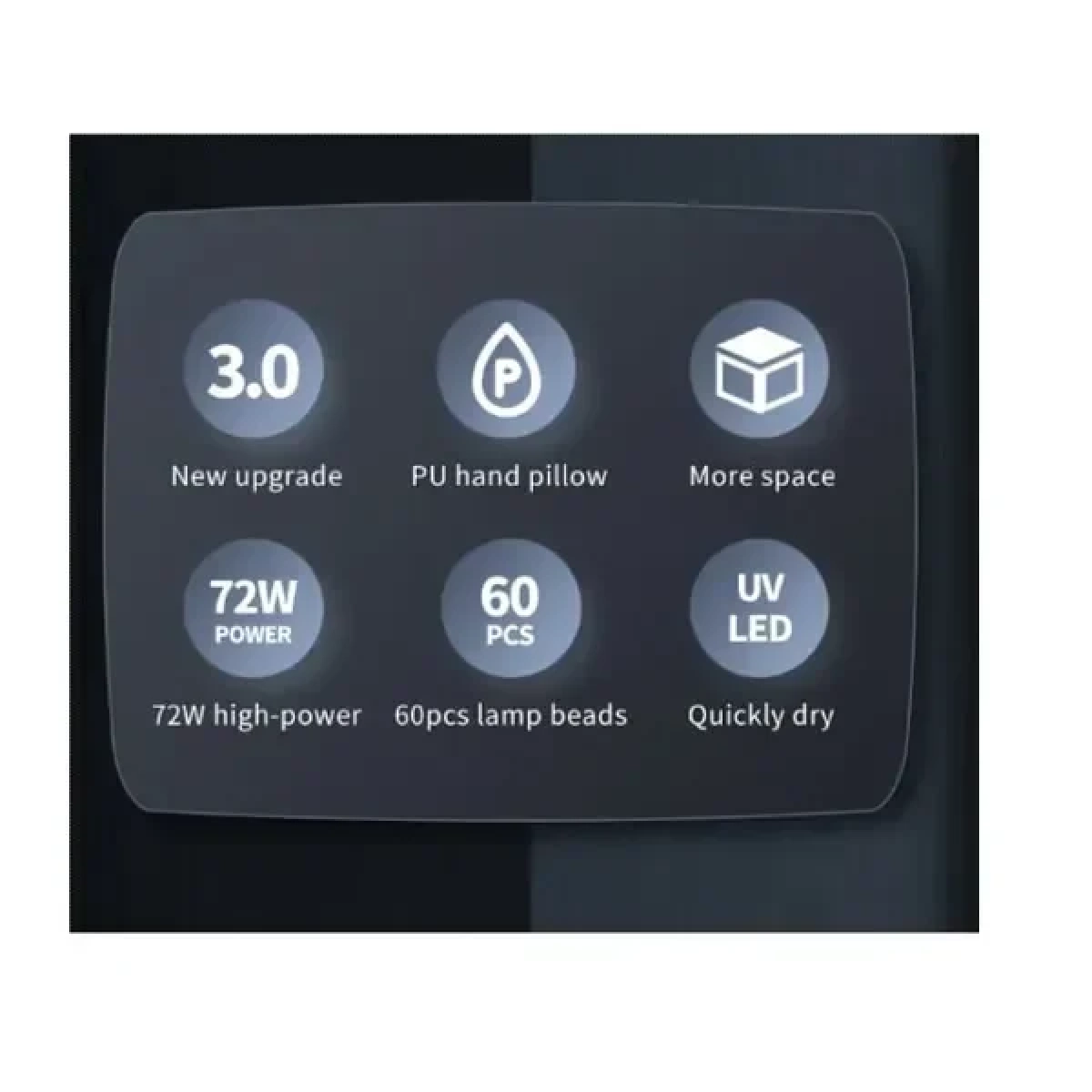 Επαγγελματική Λάμπα LED UV 72W & Μαξιλαράκι Χεριών 2 σε 1 SUN - T8 - Image 7