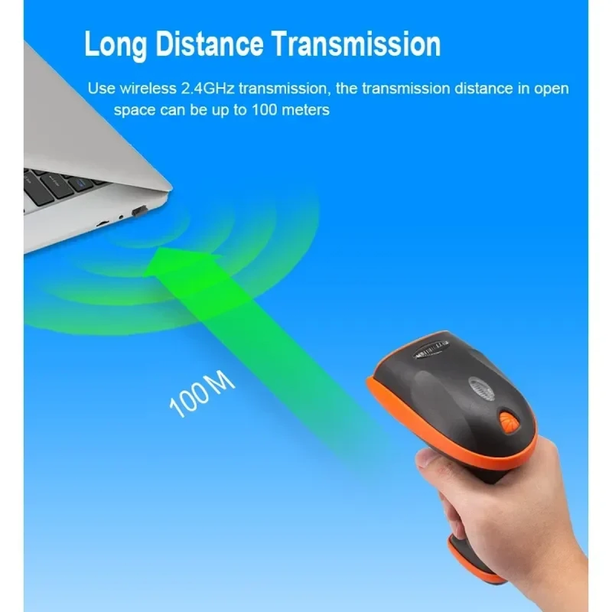 Επαγγελματικός Σαρωτής QR/Barcode Andowl Q-SM55 – Μαύρο