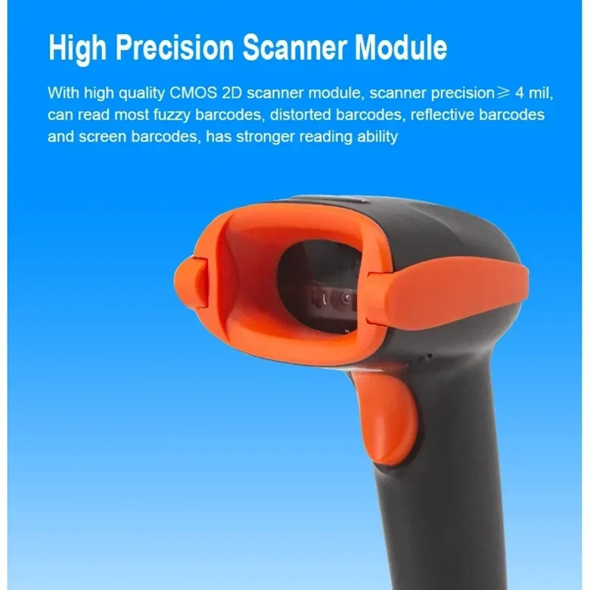 Επαγγελματικός Σαρωτής QR/Barcode Andowl Q-SM55 – Μαύρο - Image 9