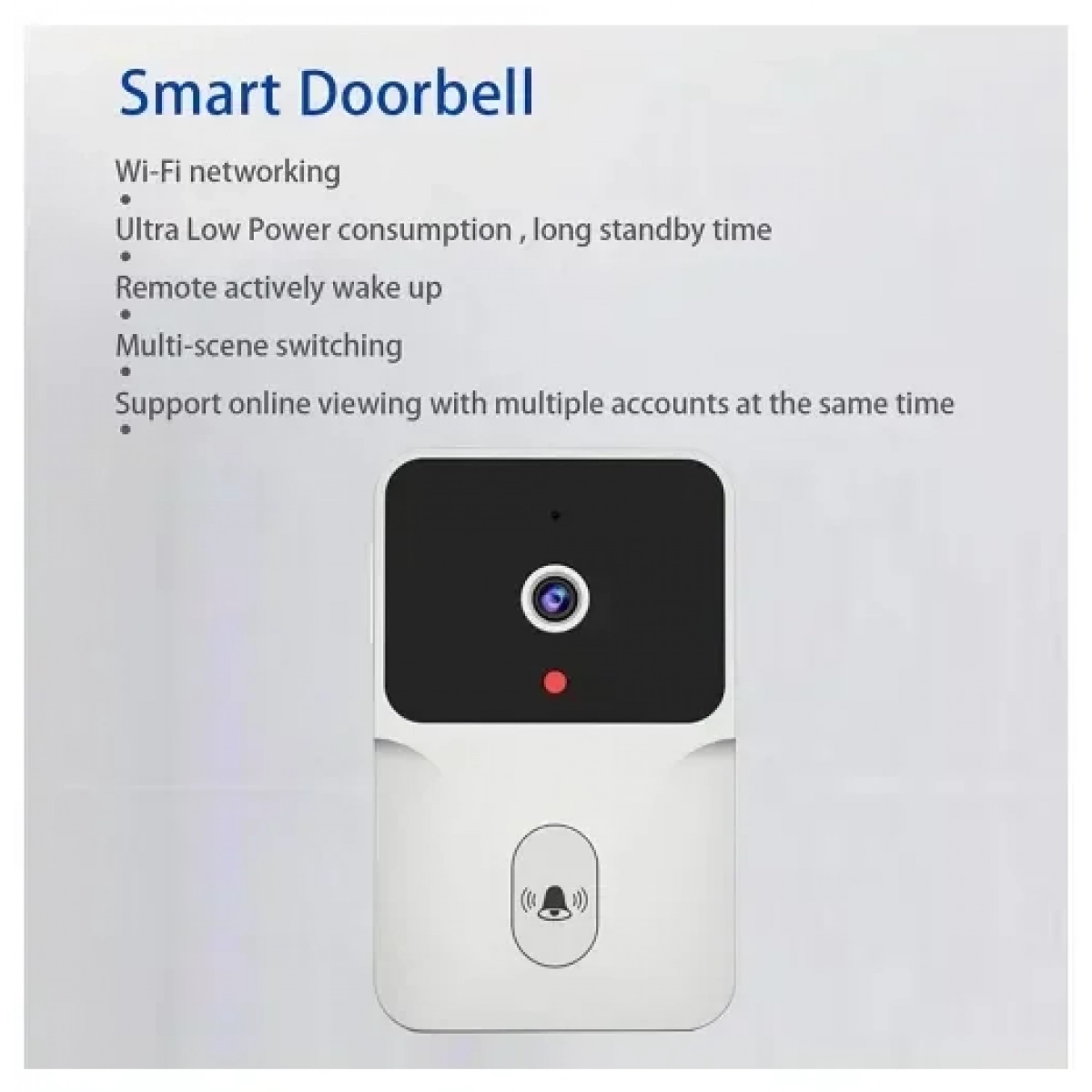 Έξυπνο ασύρματο κουδούνι πόρτας με κάμερα Wireless Video Doorbell Camera - Image 3