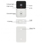 Έξυπνο ασύρματο κουδούνι πόρτας με κάμερα Wireless Video Doorbell Camera - Image 6