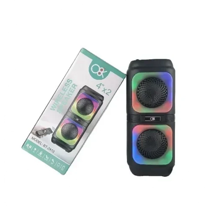 Φορητό ηχείο bluetooth 15W με USB BT-2413 μαύρο