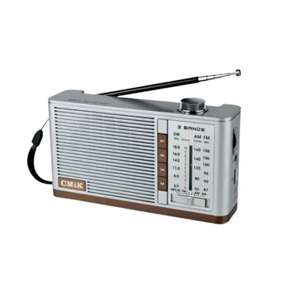 Φορητό ραδιόφωνο με Bluetooth και USB CMiK MK-999BT γκρι