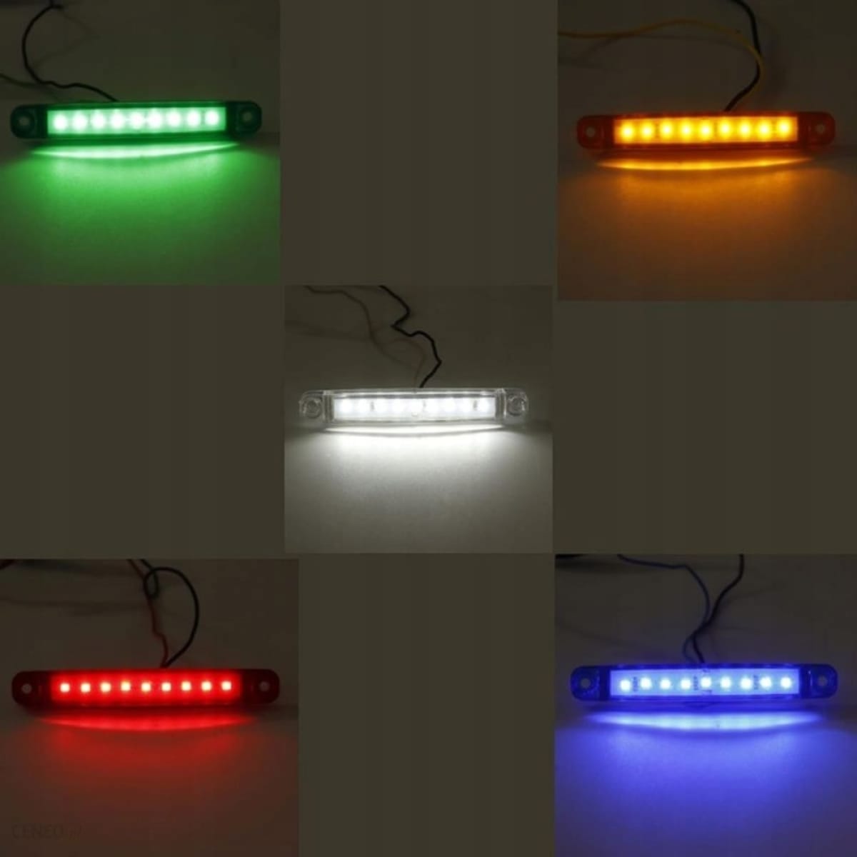 Φώτα όγκου φορτηγού LED 4 τεμάχια SJ-9971W λευκό