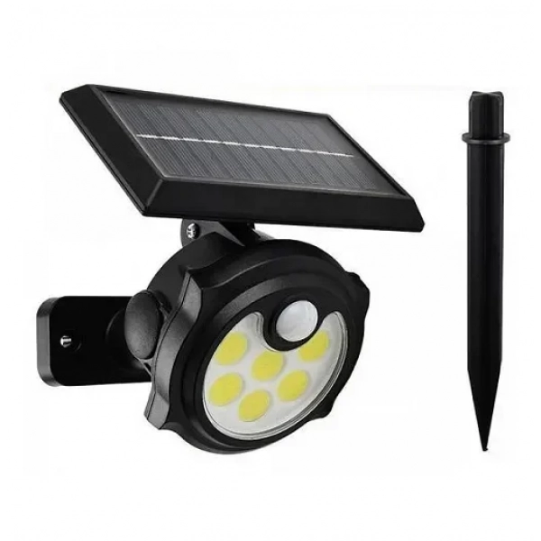 Καρφωτό Ηλιακό Φωτιστικό με Αισθητήρα Φωτός σε Μαύρο Χρώμα SH-1705C