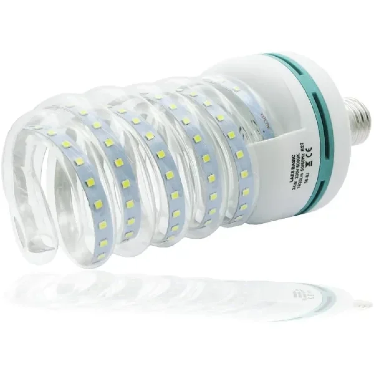 Λάμπα LED spiral E27 20W θερμό λευκό φως 6000k