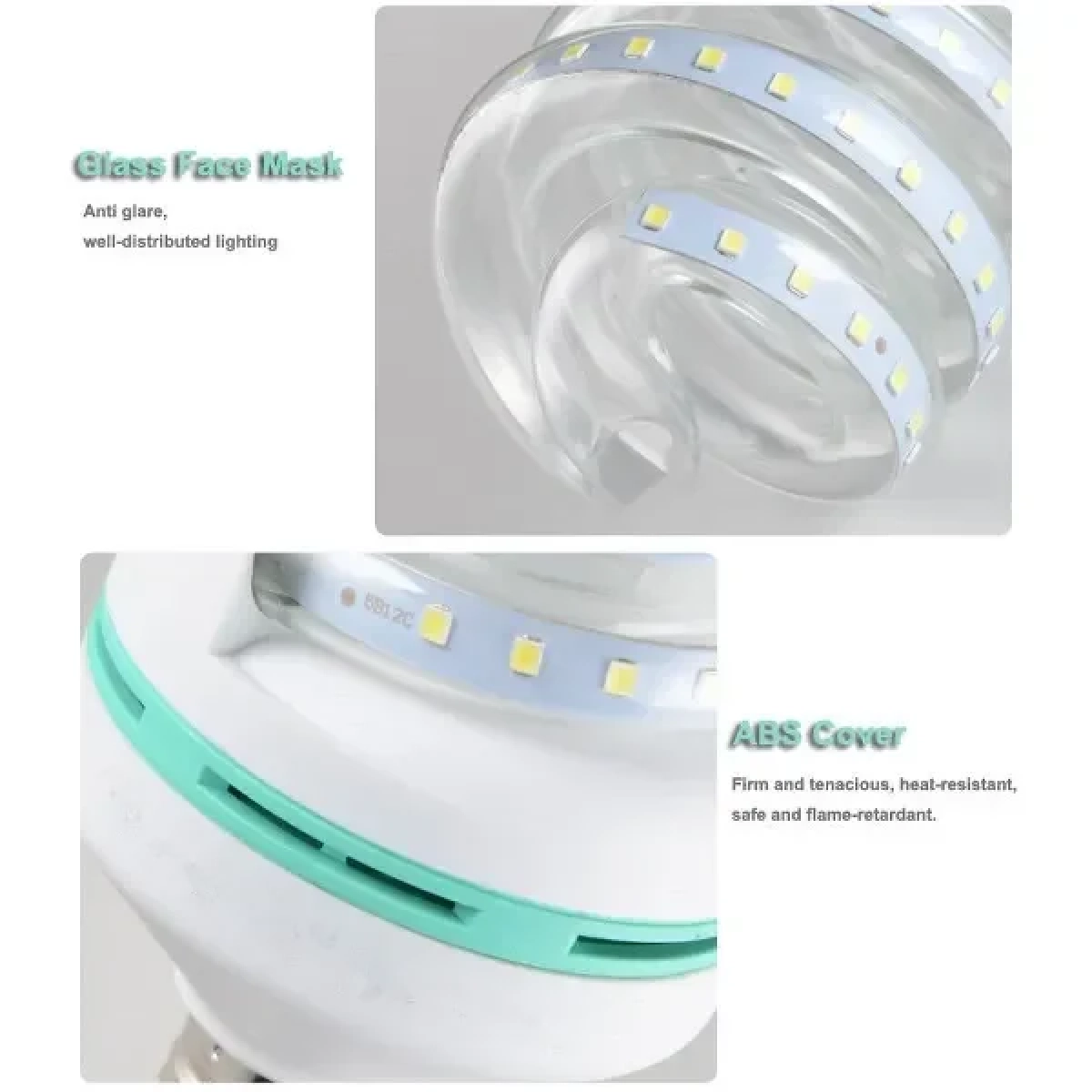Λάμπα LED spiral E27 20W θερμό λευκό φως 6000k