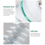 Λάμπα LED spiral E27 20W θερμό λευκό φως 6000k