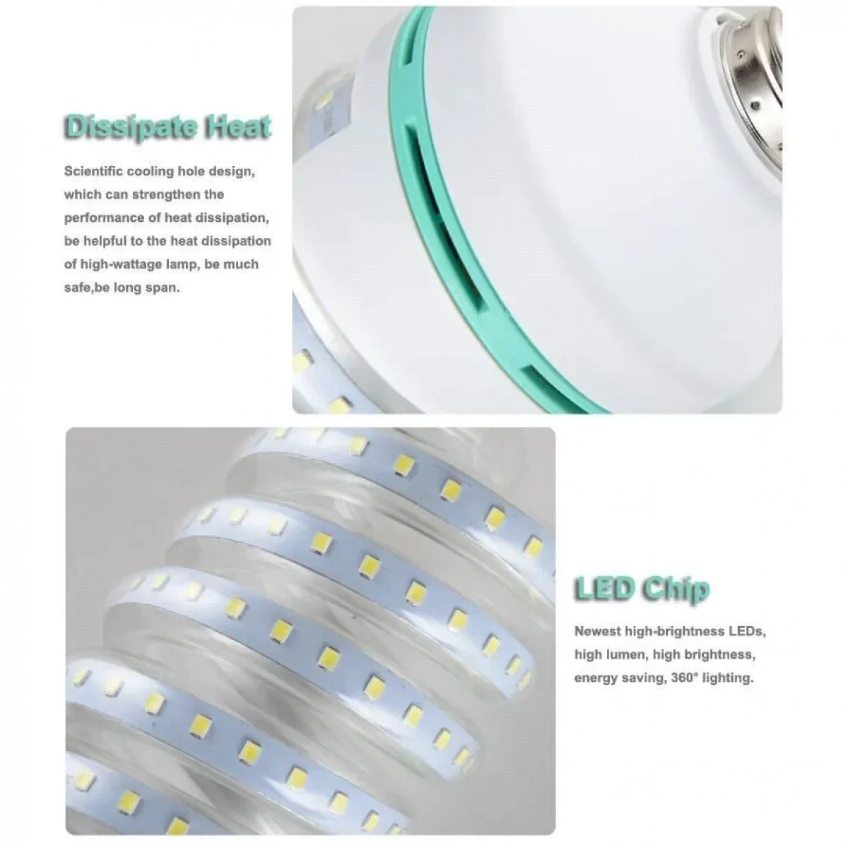 Λάμπα LED spiral E27 24W ψυχρό λευκό 2160lm