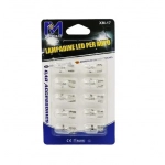 Λάμπες LED T10 αυτοκινήτου σετ 10 τεμάχια 5W 12V λευκό