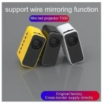 Mini HD Προτζέκτορας LED Full HD 1080P Wownect T500 - Μαύρο - Image 4